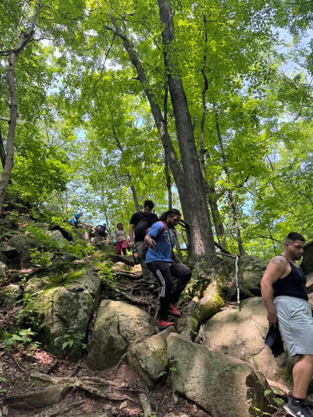 Cannacticut Highking Club hiking a New England trail